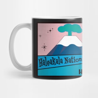 Haleakala National Park Hawaii Vintage Mid-Century 2 Mug